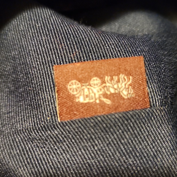 Coach Hallie Denim Shouldet Bag With Painted Floral - Picture 12 of 16